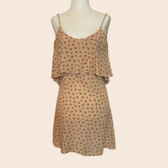 Revolve Blu Moon Cream Floral Rose Print Summer Lovin Mini Dress Size XS - Picture 4 of 11